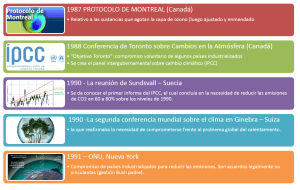 Evolución de las acciones en torno al Cambio Climático